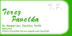 terez pavelka business card